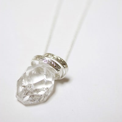 【ジュエリーアイス】ネックレス　水晶　原石[No.5891-0485]