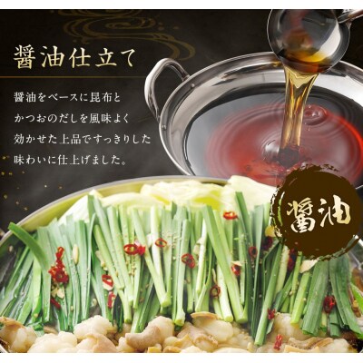 博多もつ鍋 2～3人前×4セット(醤油×2/味噌×2)【伊豆丸商店】_HA0224