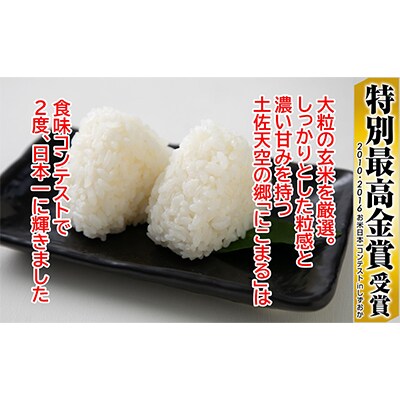 【毎月定期便】土佐天空の郷「にこまる」5kg毎月お届け全6回