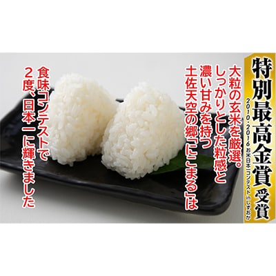 【2ヵ月毎定期便】土佐天空の郷「にこまる」10kg隔月お届け全3回