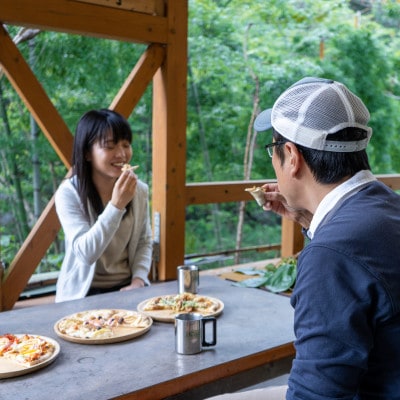 みんなでワイワイ♪自然の中で楽しむ【石窯ピザ焼き体験】利用券