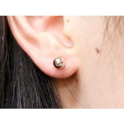 プラチナ ピアス 丸玉 6mm パールキャッチ スタッドピアス pt900