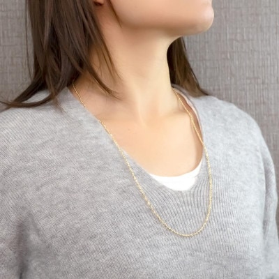 18金 ネックレス 65cm シャインロープチェーン 18k 中空 18金 ネックレス 65cm シャインロープチェーン 18k 中空