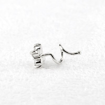 プラチナダイヤピアス片耳用pt900フラワー キャッチナッシャー0.11ct 230913100du
