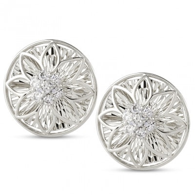 プラチナ ピアス ダイヤ 0.2ct ペア キャッチナッシャーフラワー 240927pa200dp