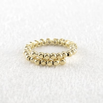 18金フリーサイズリング ダイヤ 0.2ct 形状記憶 240828hy202