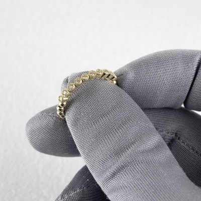 18金フリーサイズリング ダイヤ 0.2ct 形状記憶 240828hy202