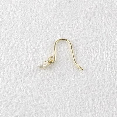 18金 フックピアス ダイヤモンド レーザーホール 0.15ct 241108bd200y