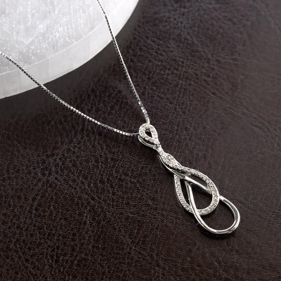 プラチナ ペンダントトップ  ダイヤモンド0.23ct インフィニティー250114hy200