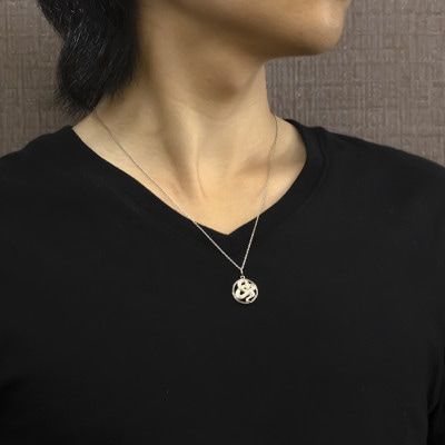 ヘビ ペンダントトップ ネックレス  ダイヤ シルバー 241017sh203dsm