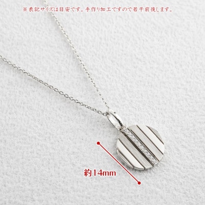 pt900 サークル ダイヤモンドペンダントトップ　250520200pm