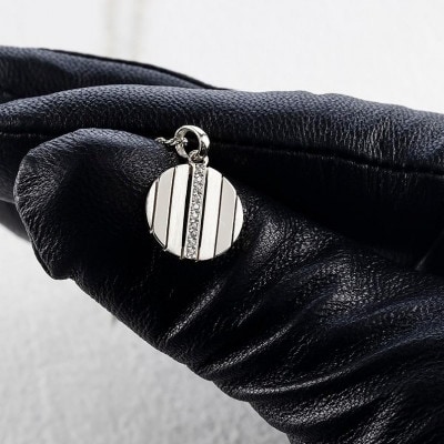 pt900 サークル ダイヤモンドペンダントトップ　250520200pm