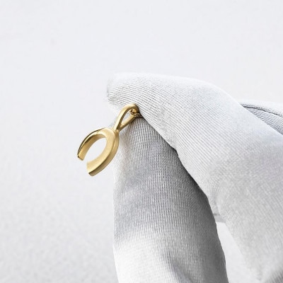 24金(純金) 馬蹄&牙モチーフのペンダントトップ ネックレス 24k251030401k24