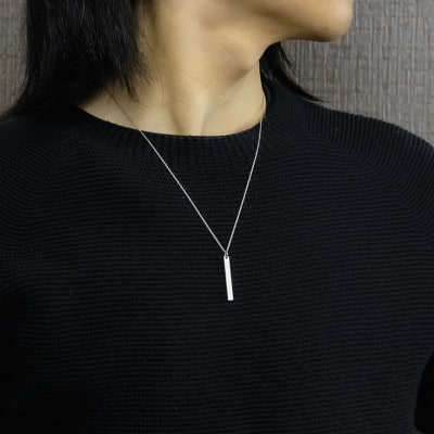 純プラチナ ペンダントトップ 造幣局検定刻印付 バー メンズ 251204201