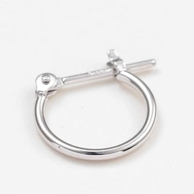 プラチナ900　フープピアス　　　　　　　　太さ1.0mm ・直径10.0mm 120336