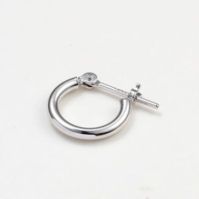 プラチナ900　フープピアス　　　　　　　　太さ1.5mm ・直径10.0mm 120333