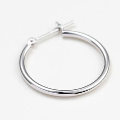プラチナ900　フープピアス　　　　　　　　太さ1.5mm ・直径13.0mm 120329