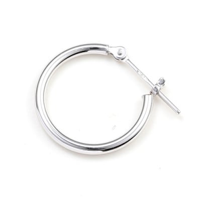 プラチナ900　フープピアス　　　　　　　　太さ1.5mm ・直径15.0mm 120338