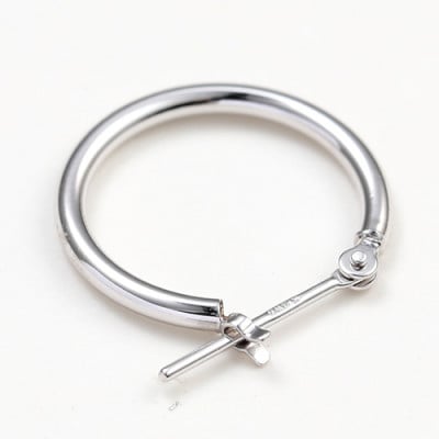 プラチナ900　フープピアス　　　　　　　　太さ1.5mm ・直径15.0mm 120338