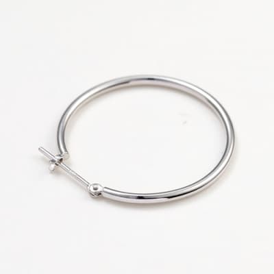 プラチナ900　フープピアス　　　　　　　　太さ1.5mm ・直径25.0mm 120337