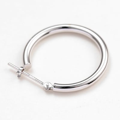 プラチナ900　フープピアス　　　　　　　　太さ2.0mm ・直径20.0mm 120335
