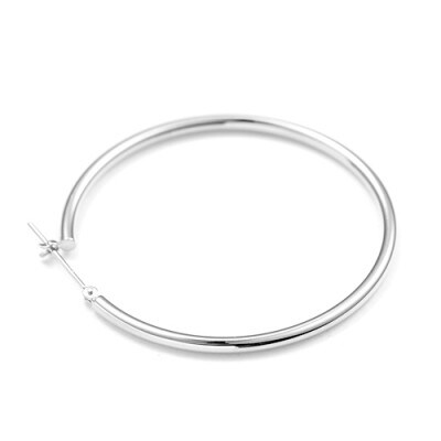 プラチナ900　フープピアス　　　　　　　　太さ2.0mm ・直径40.0mm 120327