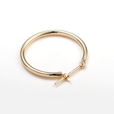 K18　フープピアス　111641　　　　　　　太さ1.5mm ・直径20.0mm