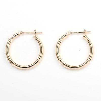 K18　フープピアス　111629　　　　　　　太さ2.0mm ・直径20.0mm