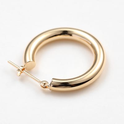 K18　フープピアス　111834　　　　　　　太さ3.0mm ・直径20.0mm