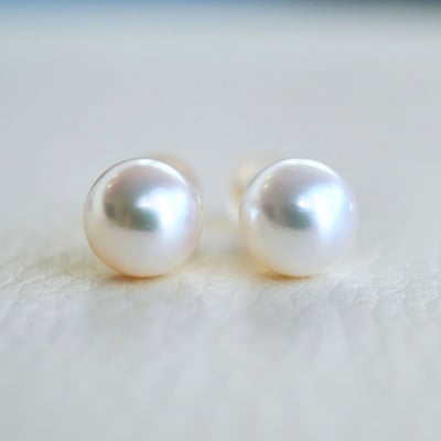 K18(18金) アコヤ パール 7.0mm ピアス 真珠 和珠 保証書付 SMK-AP7.0