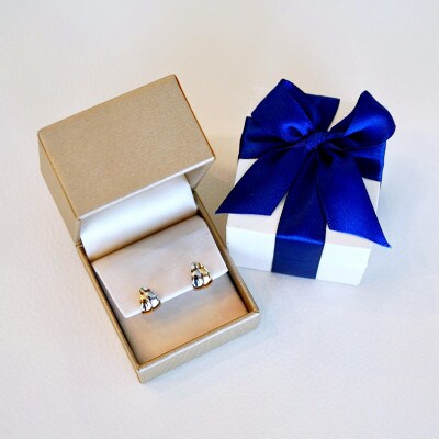 K18(18金) Pt900 ゴールド プラチナ 地金 コンビ ピアス 保証書付 KO-0074