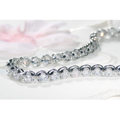 【5.0ct】PT900 ダイヤモンド テニスブレスレット 18.5cm