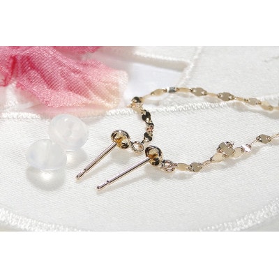【K10YG】 エクレア チェーンピアス