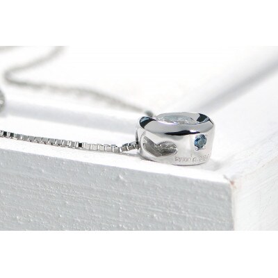 【0.30ct】Pt900 馬蹄モチーフ Hカラー ダイヤモンドネックレス