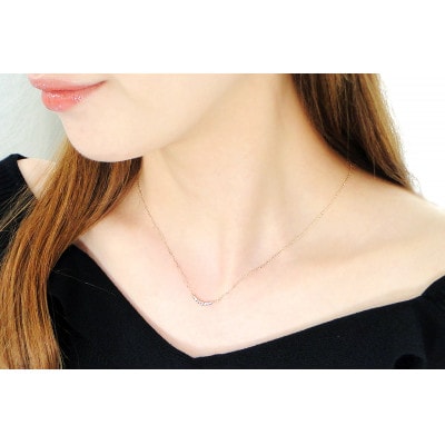 【0.12ct】K18YG グラデーション ダイヤモンド ネックレス CSN00201-18Y