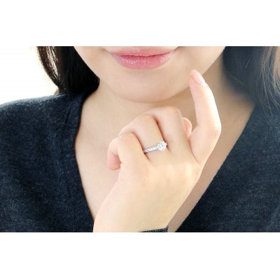 【中央宝石研究所鑑定書付】pt950 Hカラー ダイヤモンド リング【1.18ct 】　5号