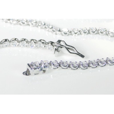 pt900 豪華【5.0ct】全周 ダイヤモンド テニスネックレス