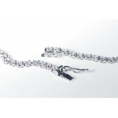 pt900【3.0ct】全周 ダイヤモンド テニスネックレス