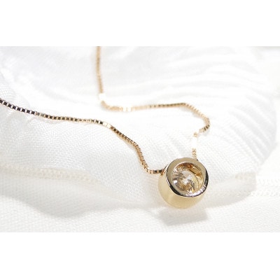 【中央宝石研究所ソーティング付き】K18YG 一粒ダイヤモンドネックレス【0.5ctUP】