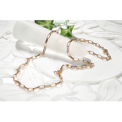 K18YG ゴールドチェーンネックレス 50cm