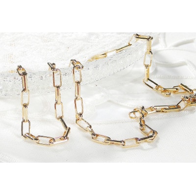 K18YG ゴールドチェーンネックレス 50cm