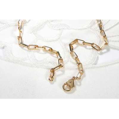 K18YG ゴールドチェーンネックレス 50cm