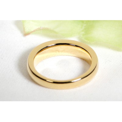 K18YG 地金 無垢 リング 7号