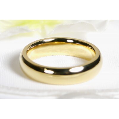 K18YG 地金 無垢 リング 9号