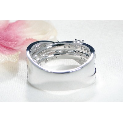 Pt950 ハート&キューピッド ダイヤモンド リング 【0.98ct】鑑別カード・スコープ付　9号