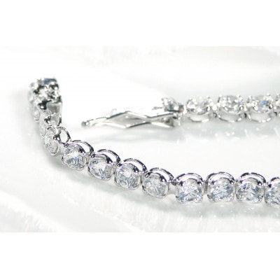 【3.0ct】pt900ダイヤモンド テニス ブレスレット 18cm