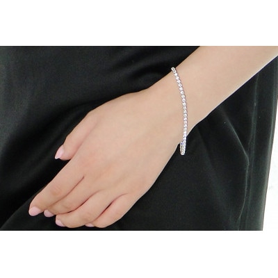 【3.0ct】pt900ダイヤモンド テニス ブレスレット 18cm