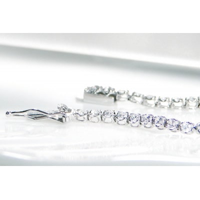 【1.0ct】pt900ダイヤモンド テニス ブレスレット 17cm