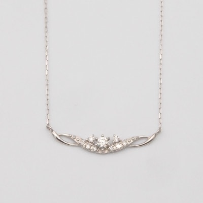 PT900/PT850 0.10ct ダイヤモンド ペンダントネックレス HH-019738