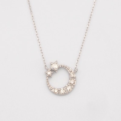 PT900/PT850 0.10ct ダイヤモンド ペンダントネックレス HH-019742